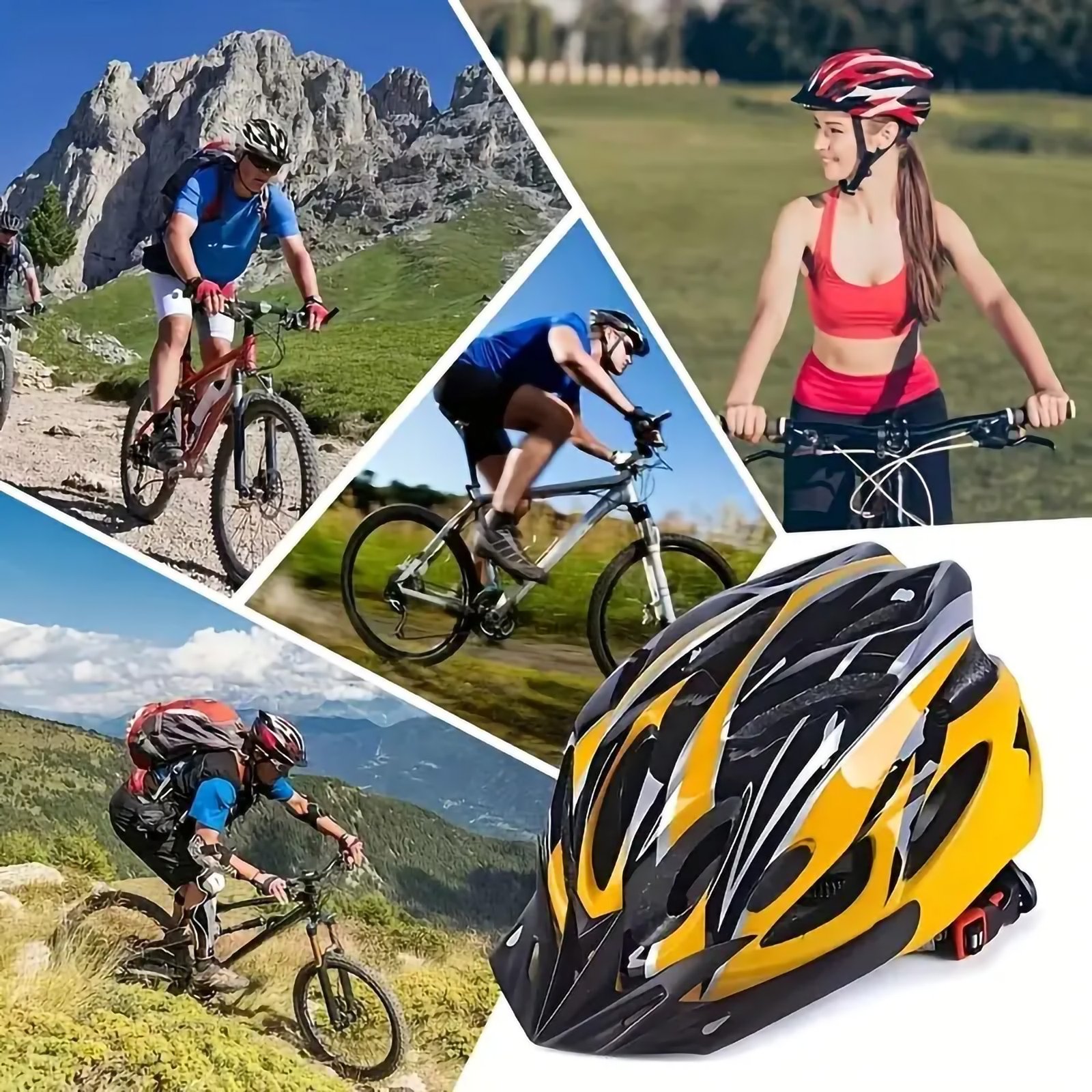Lightweight Breathable & Comfortable 22.8"-24.2" Bike Helmet - Image 2