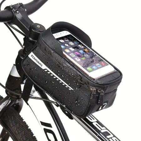 Waterproof Bike Front Frame Bag With TPU Touch Screen Visor