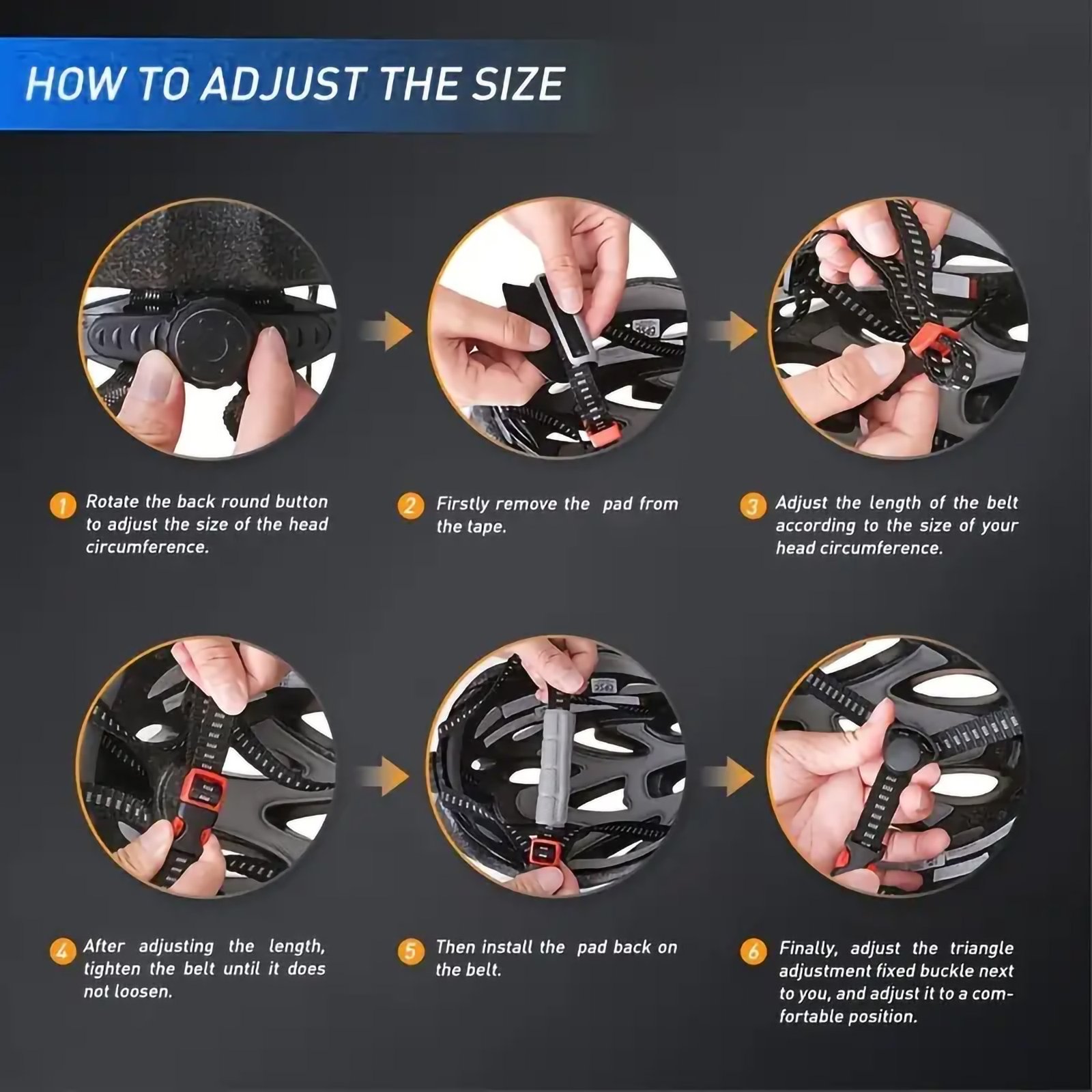 Lightweight Breathable & Comfortable 22.8"-24.2" Bike Helmet - Image 3