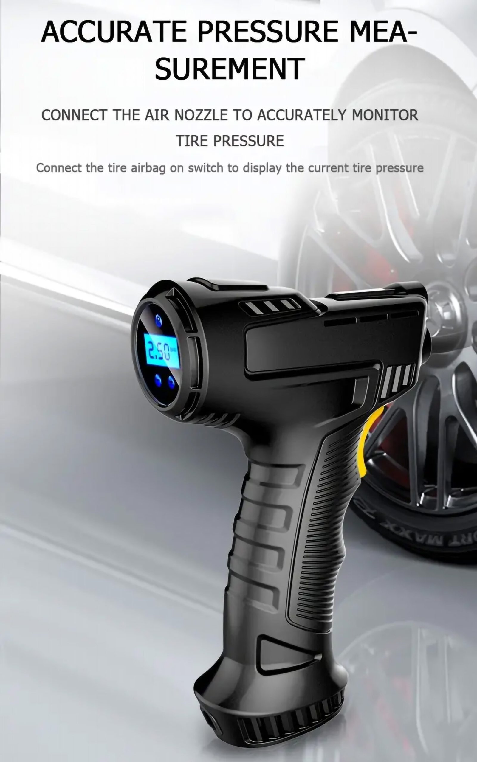 Portable Air Compressor Inflator Wireless Handheld Pump - Image 4