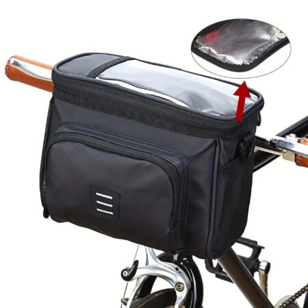 Large Capacity Portable Bicycle Hanging Bag With Phone Pocket