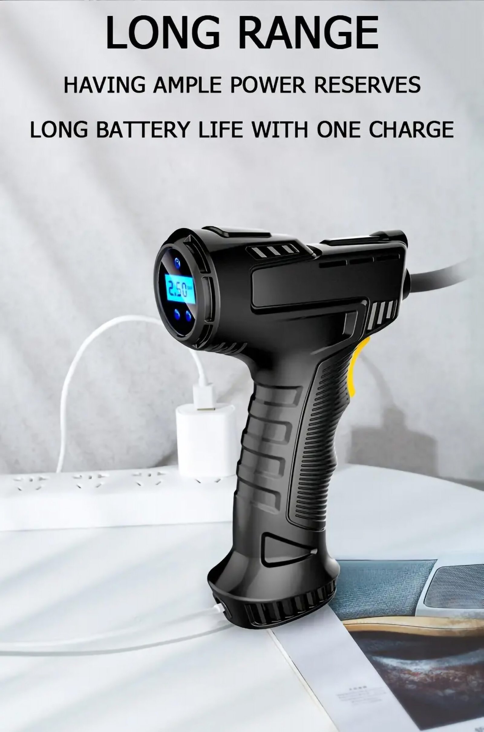 Portable Air Compressor Inflator Wireless Handheld Pump - Image 2