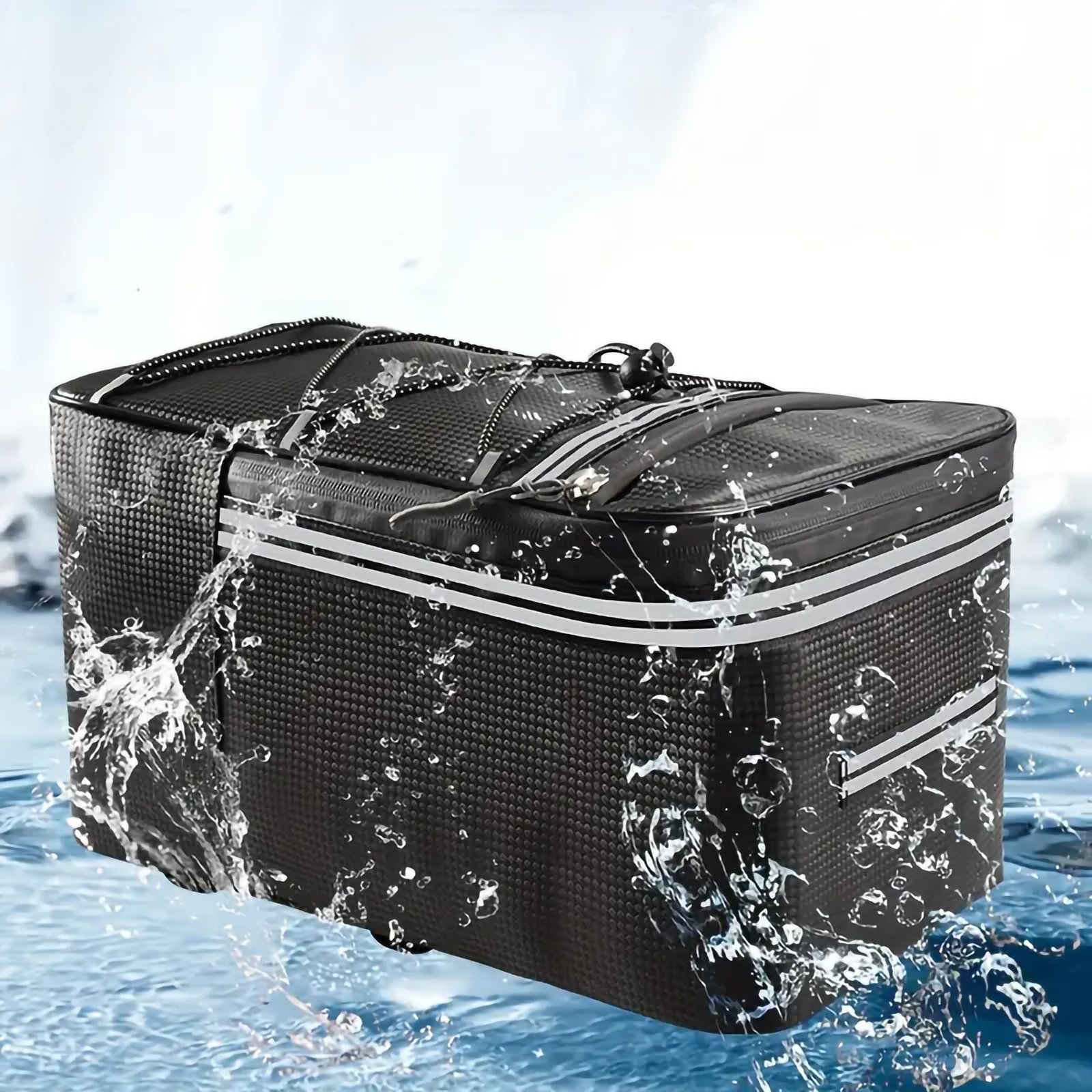 Bike Rear Rack Bag, Waterproof Bicycle Trunk Carrier - Image 9
