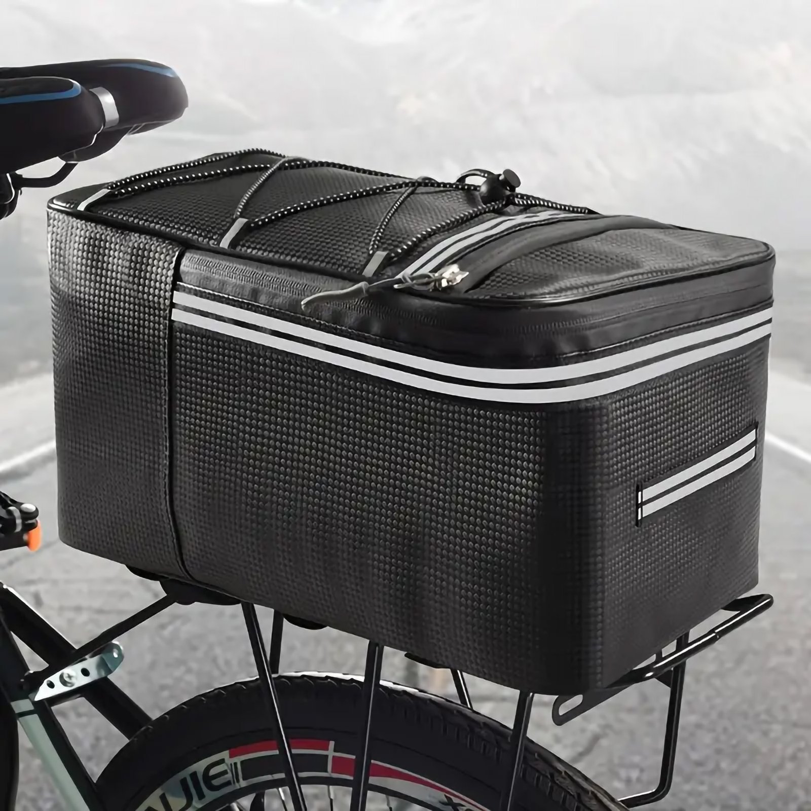 Bike Rear Rack Bag, Waterproof Bicycle Trunk Carrier - Image 8